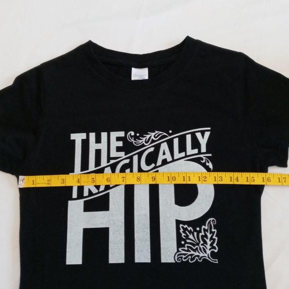 Women's Tragically Hip black band Tee - Picture 3 of 8